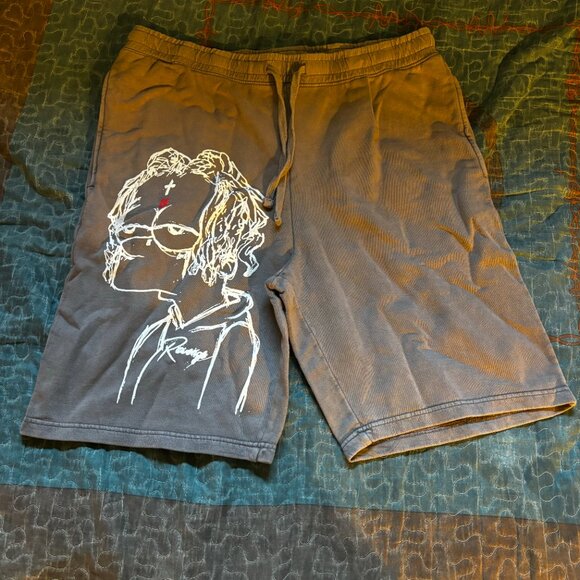 Revenge x Trippie Redd Bart Shorts Grey - Picture 2 of 4
